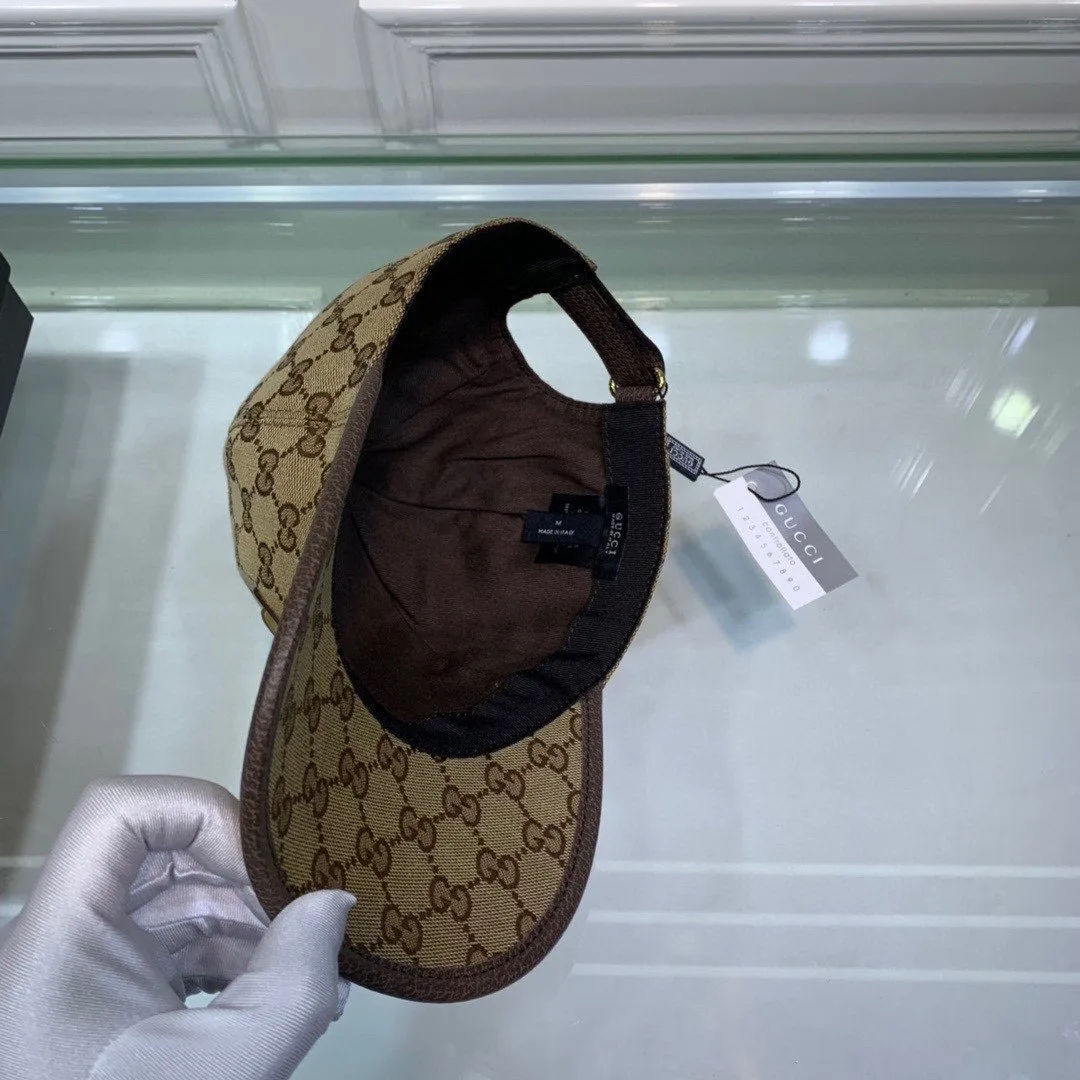 Gucci Canvas Baseball Hat Grey GG - Image 4