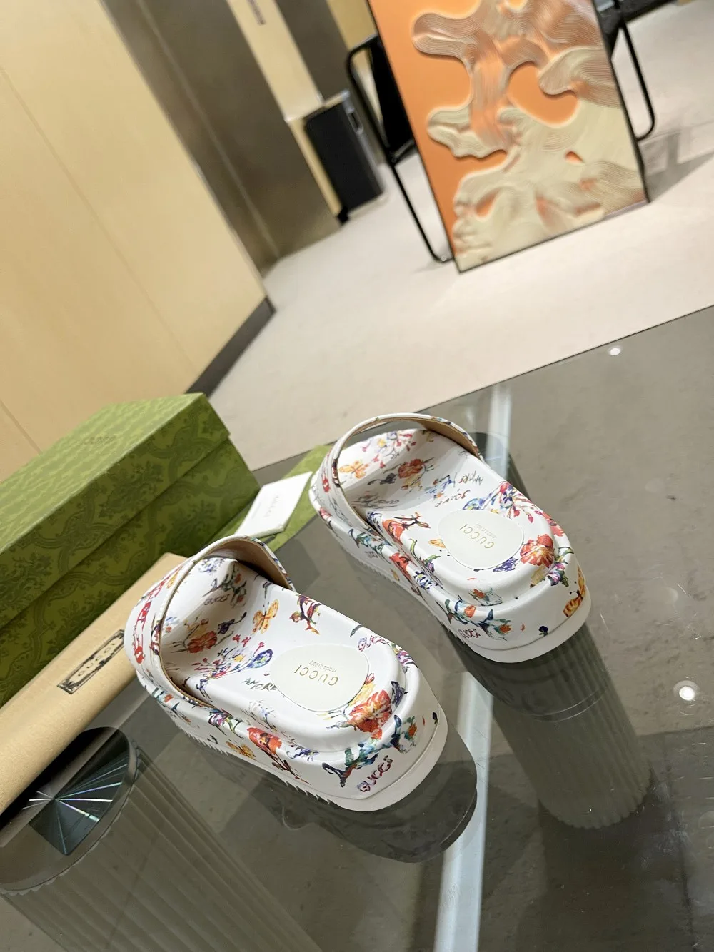 Gucci Women’s GG ‘Soave’ Platform Sandal White - Image 3