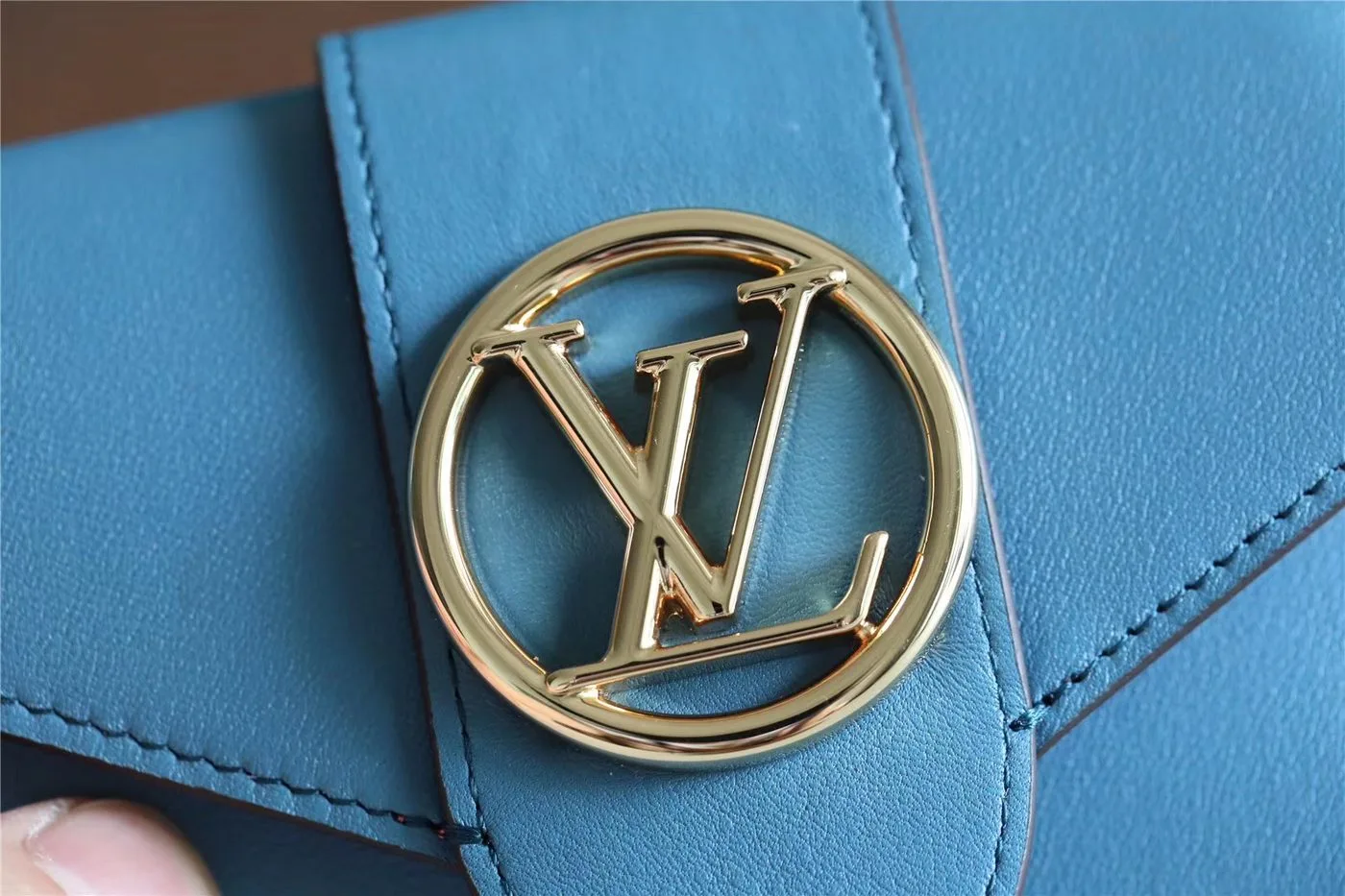 Louis Vuitton Pont 9 Compact Wallet Blue - Image 8