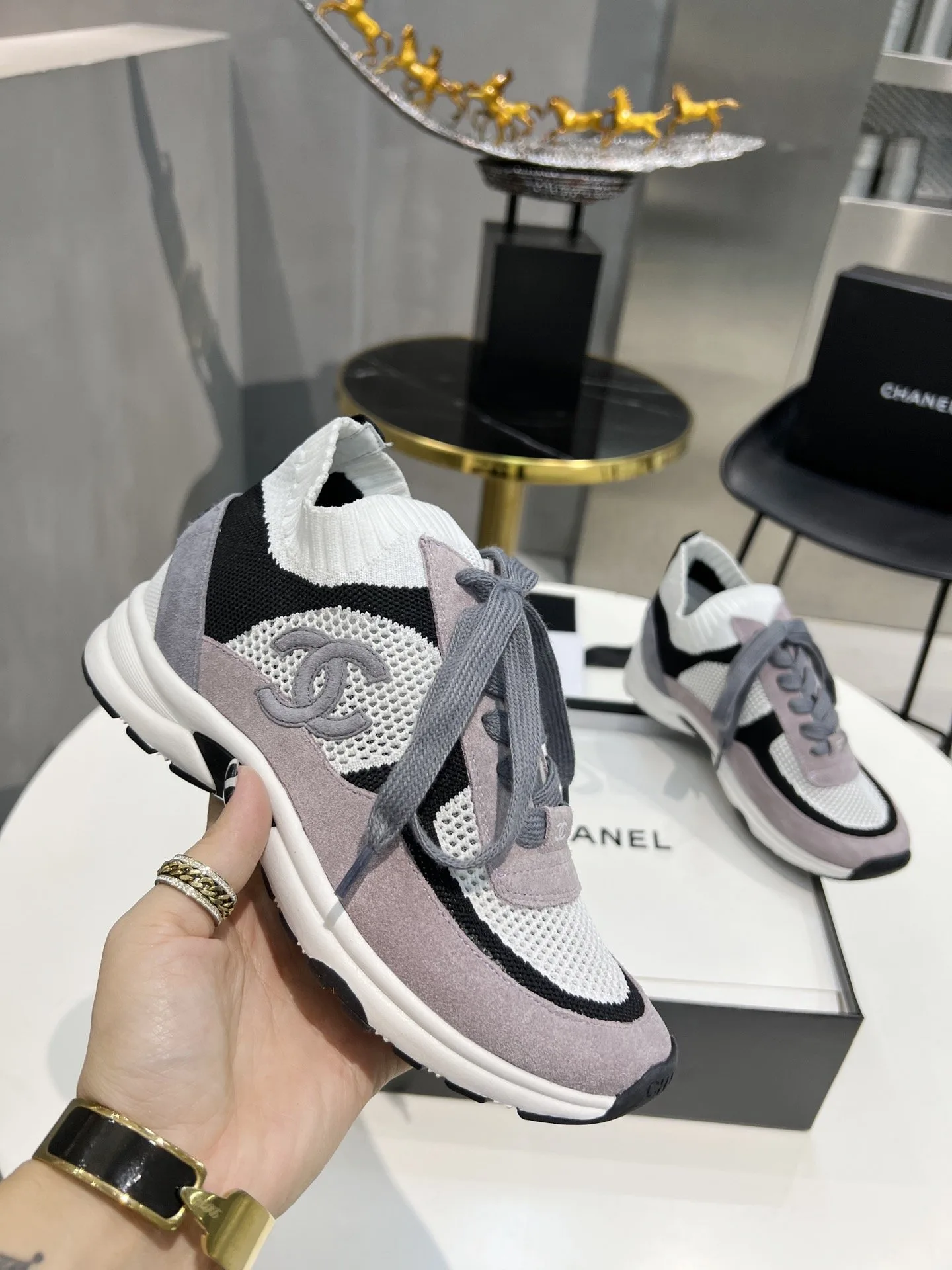 Chanel Sneakers Purple , Shoes - Image 7