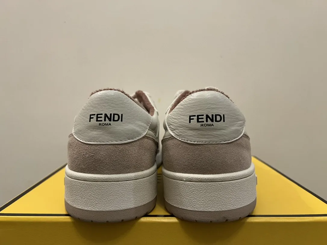 Fendi Match Low Tops Sneakers Beige/Brown 7E1493 - Image 7