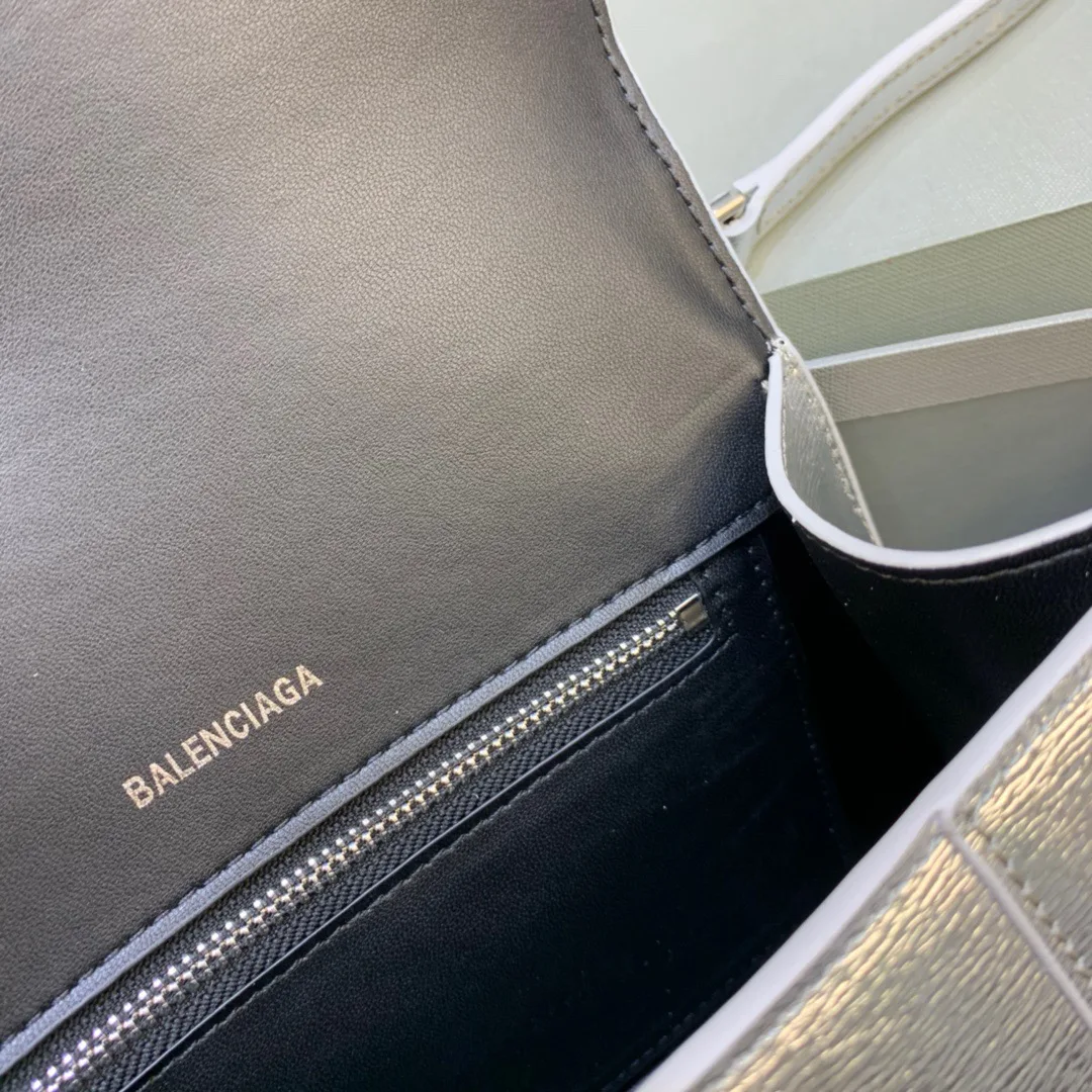 Alternative view of Balenciaga Hourglass Small Handbag In Sliver