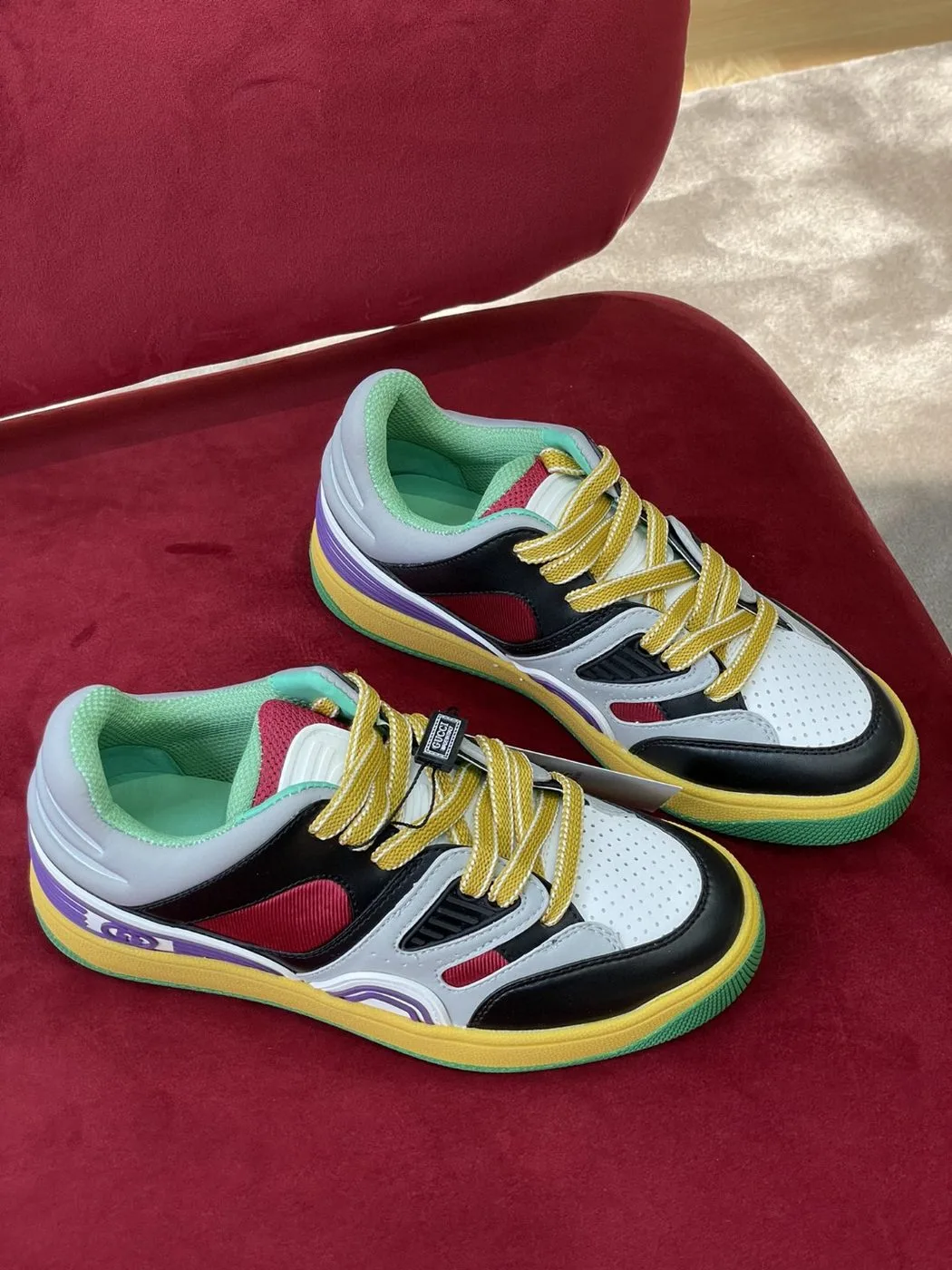 Gucci Women’s Sneaker Gucci Basket Donna Black Demetra - Image 2