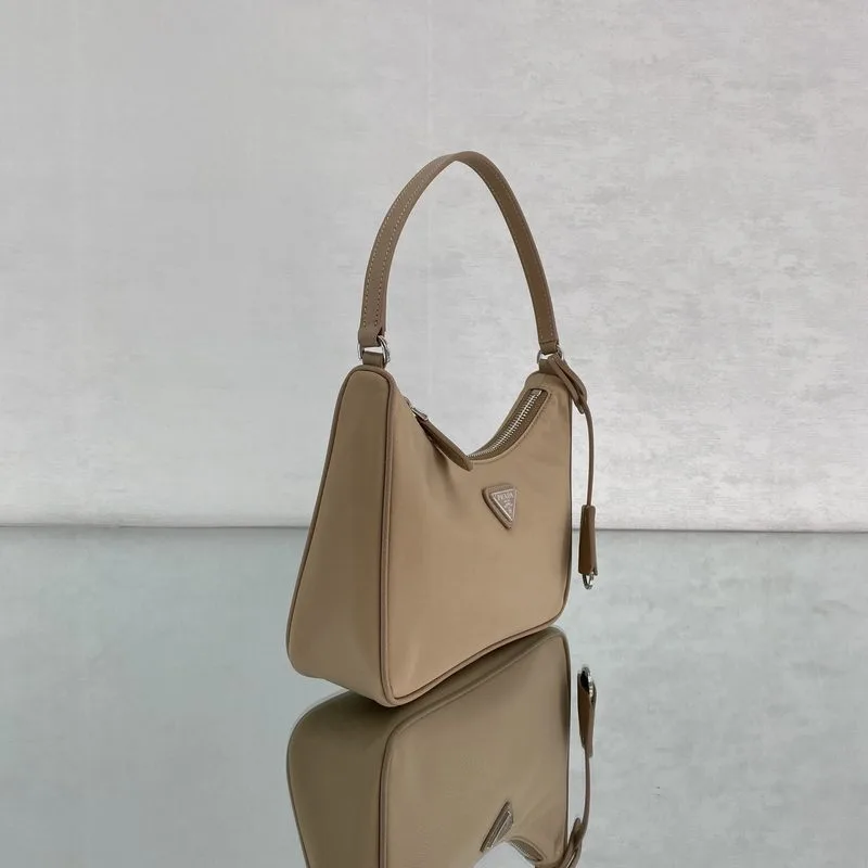 Prada Re- 2005 Re-Nylon Mini Bag Beige - Image 5