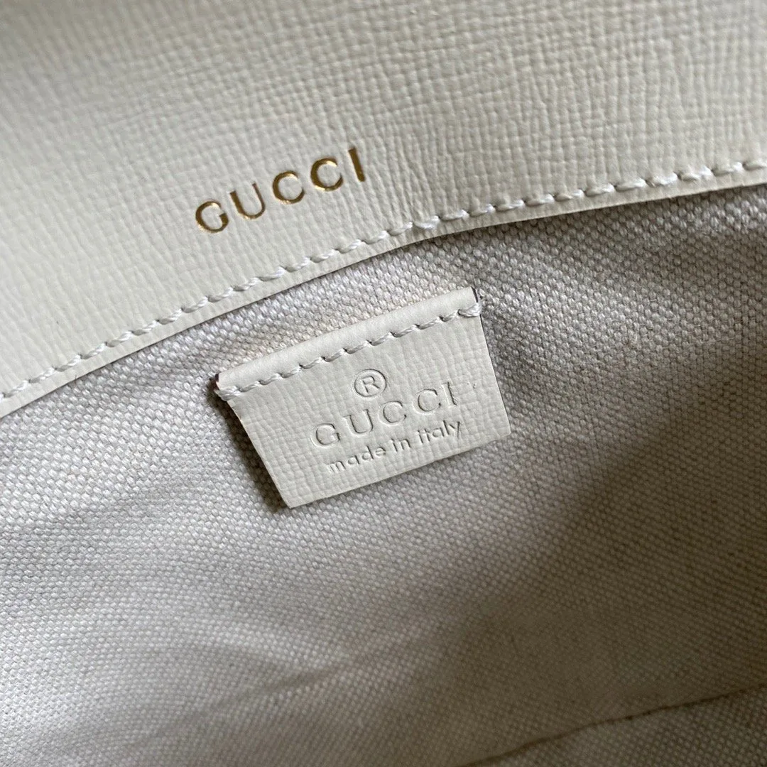 Gucci Horsebit 1955 GG Mini Bag White - Image 3