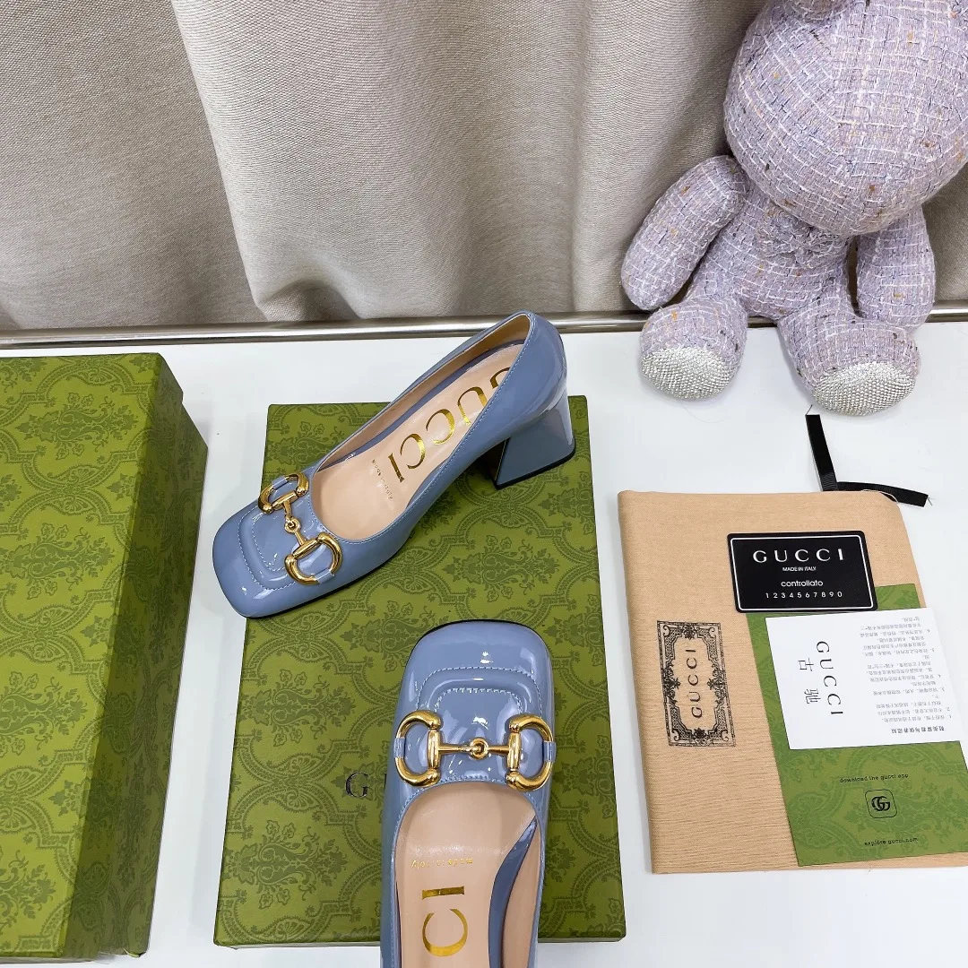 Gucci Women’s Mid-Heel Ballet Flat With Horsebit Jade Green - Image 4