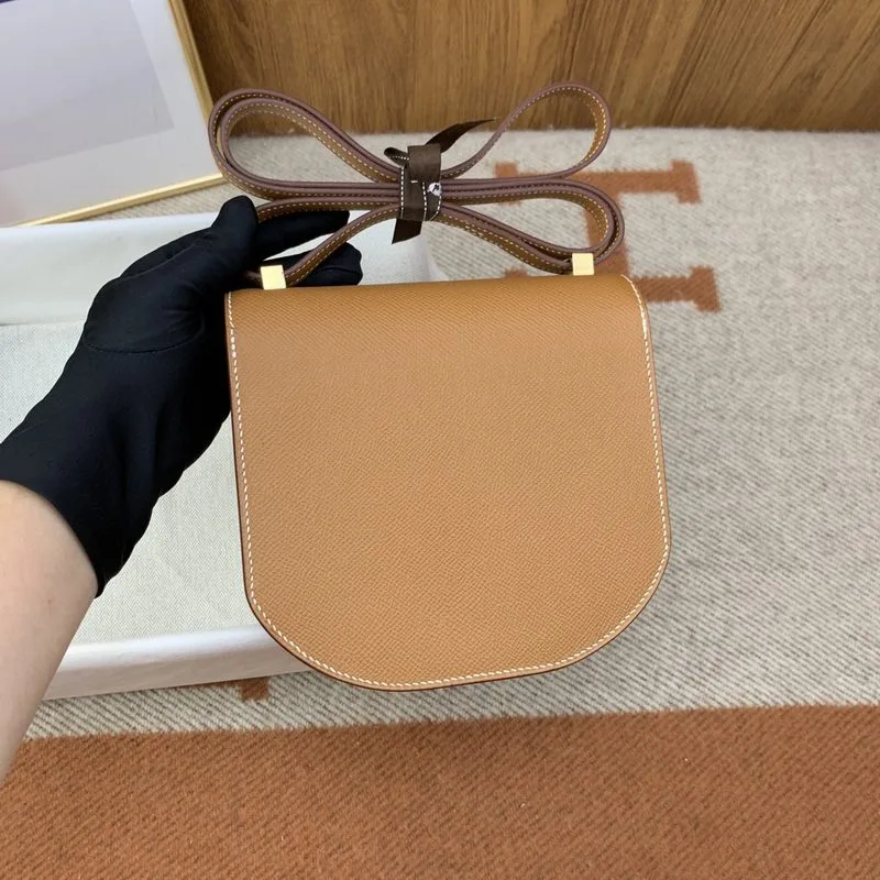 Hermes Mosaique 17 Brown, Gold Toned Hardware Bag - Image 9