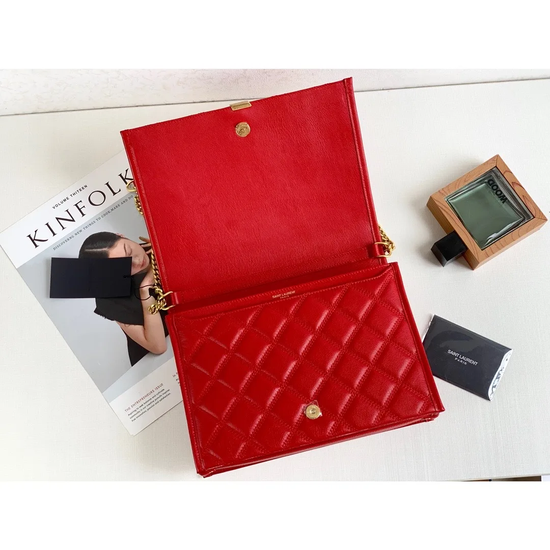 Saint Laurent Becky Small Shoulder Bag Red / YSL - Image 5