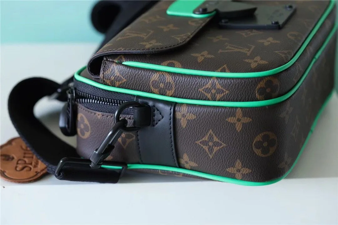 Louis Vuitton S-Lock Messenger Monogram Macassar By Virgil Ablohs Minty Green - Image 4