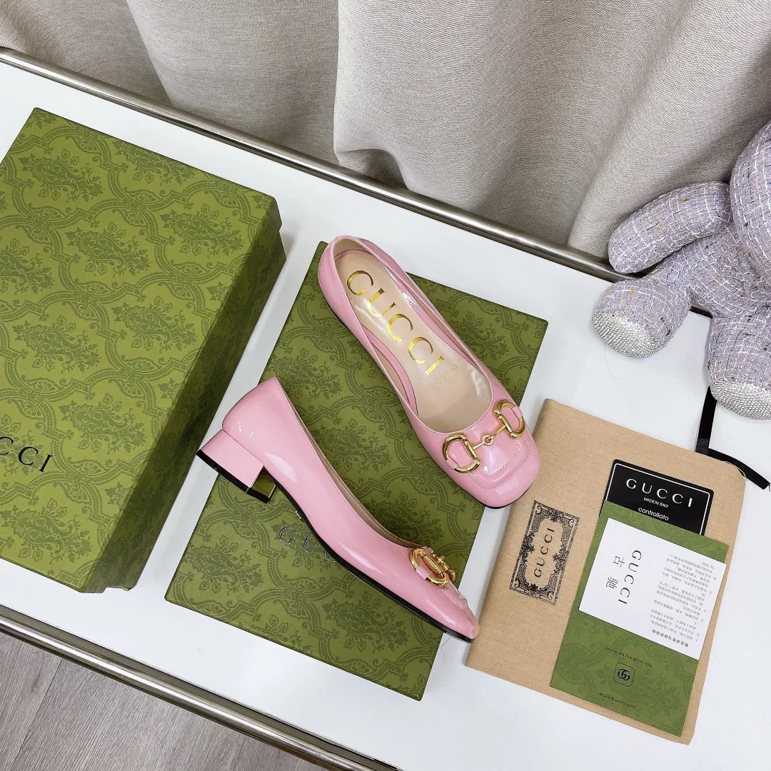 Gucci Women’s Ballet Flat With Horsebit Light Pink - Image 4