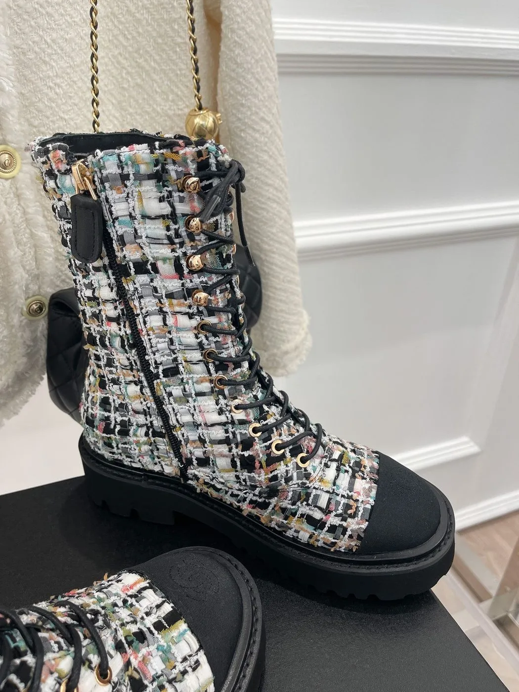 Alternative view of Chanel Martin Shoes With Laces Black /