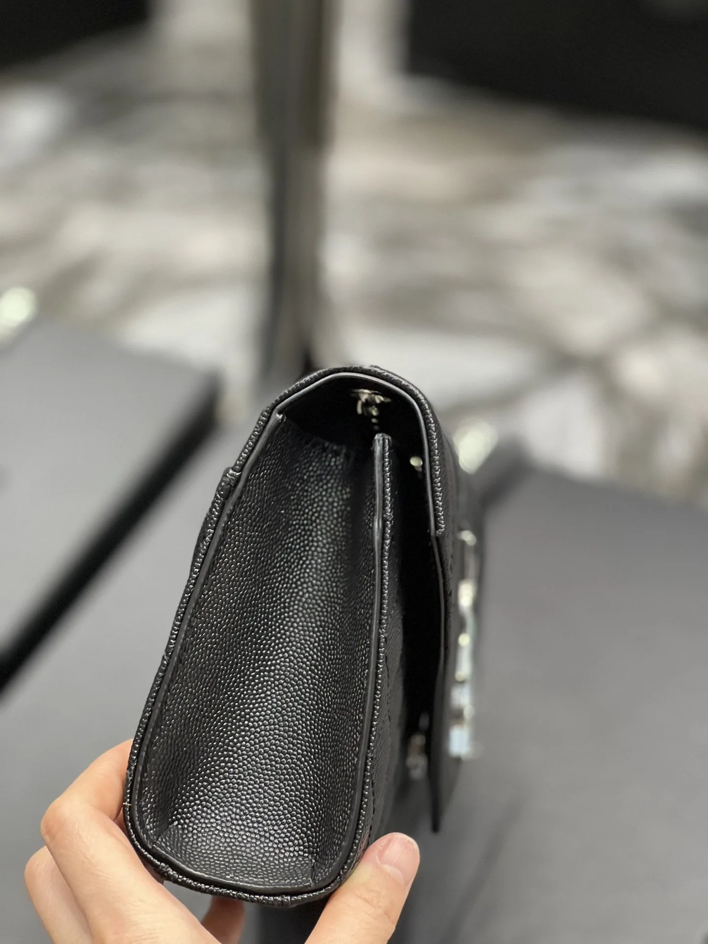 Saint Laurent Small Bag Black In Mix Matelasse / YSL - Image 6