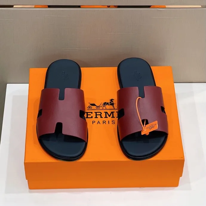 Hermes Izmir Sandals Purple/ Dark Blue - Image 5