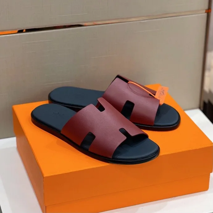 Hermes Izmir Sandals Purple/ Dark Blue - Image 3