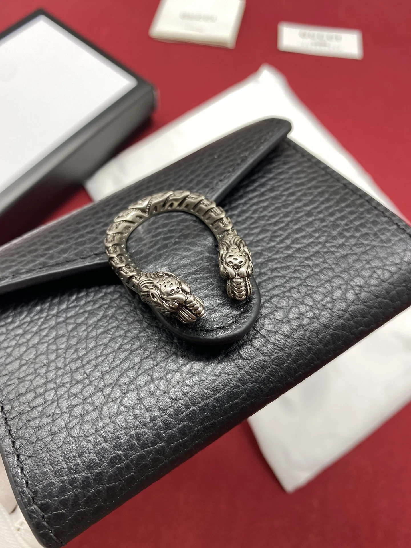 Gucci Dionysus Chain Super Mini Wallet / Black Palladium Hardware - Image 8