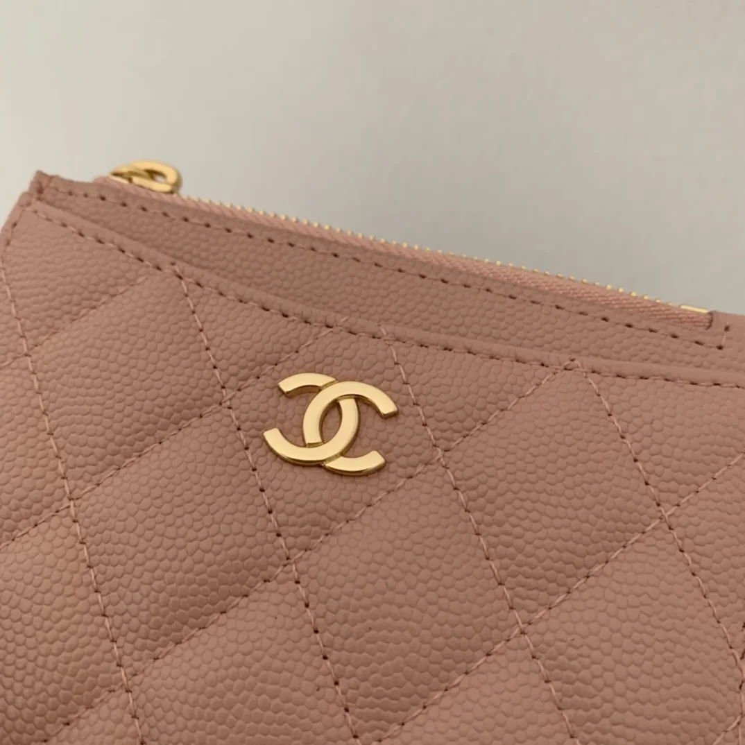 Chanel Flat Card Holder Pink Bag / - Image 3