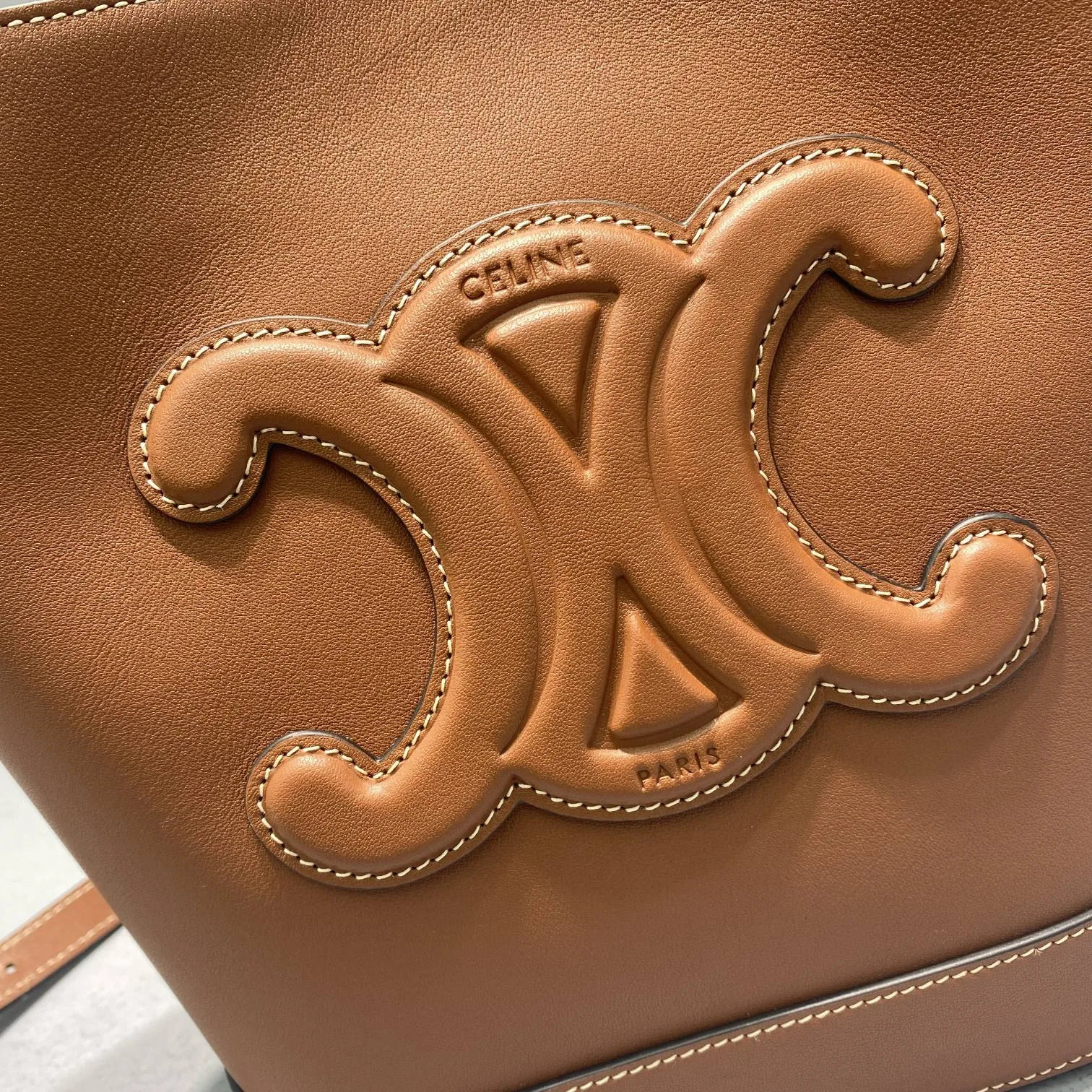 Alternative view of Celine Small Bucket Cuir Triomphe Brown / .04LU