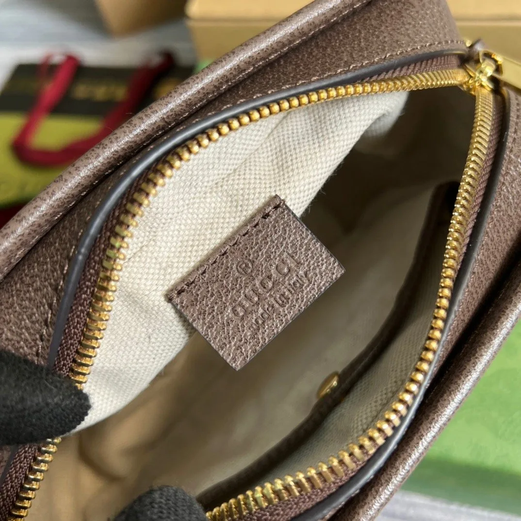 Alternative view of Gucci Jumbo GG Mini Bag Camel And Ebony Jumbo GG Canvas /
