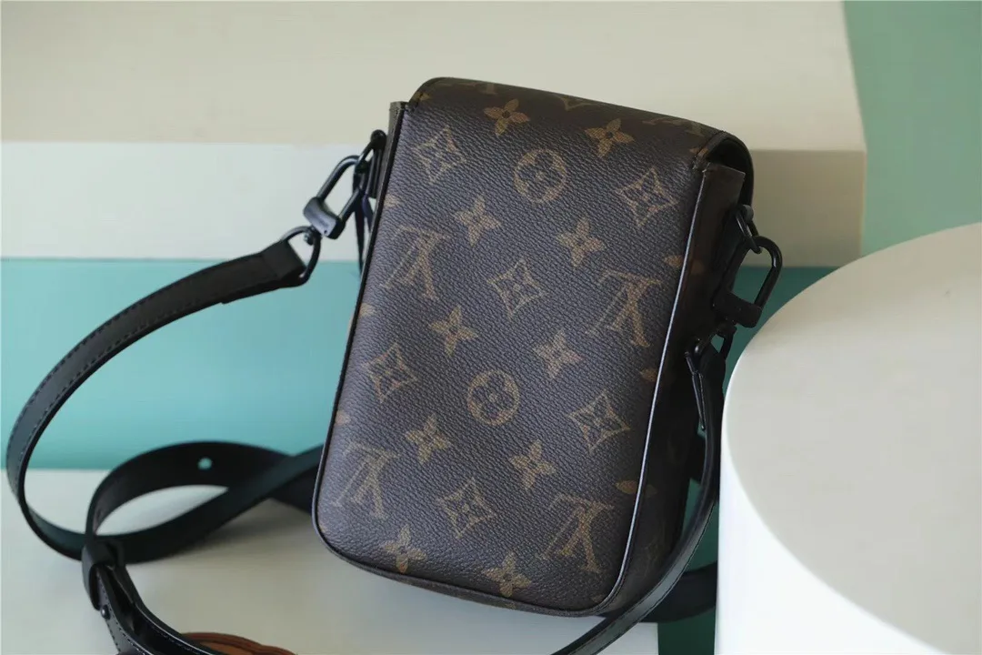 Louis Vuitton S-Lock Vertical Wearable Wallet Monogram Macassar Black - Image 4