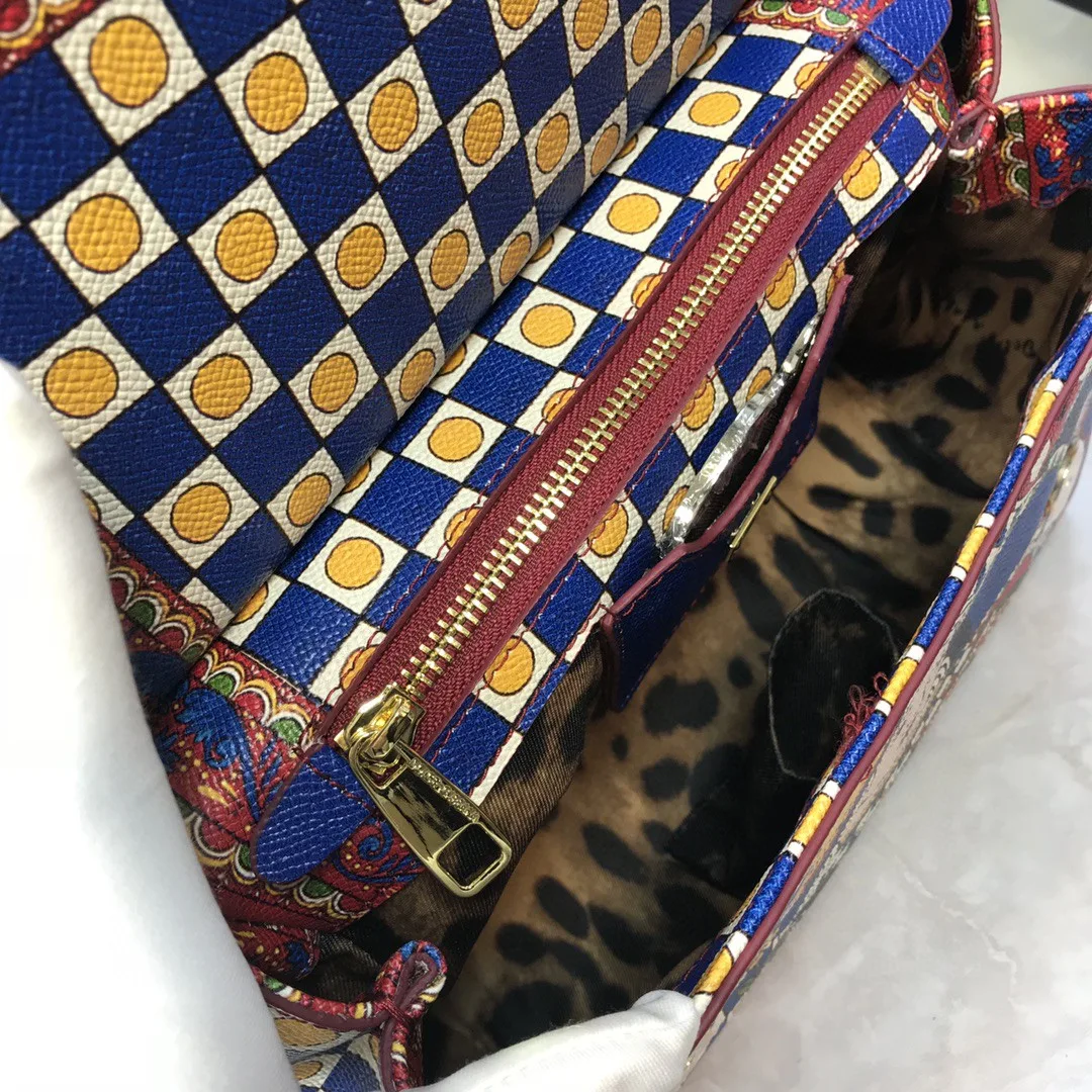 Alternative view of Dolce & Gabbana 90s Sicily Bag With Logo Print Multicolor / DG