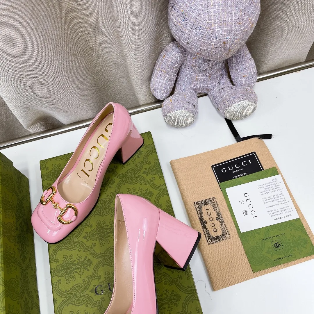 Alternative view of Gucci Women’s Mid-Heel Slingback With Horsebit Light Pink GG