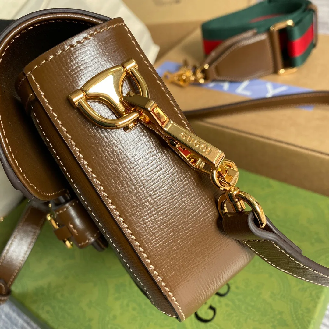 Gucci Horsebit 1955 GG Mini Bag Beige - Image 5