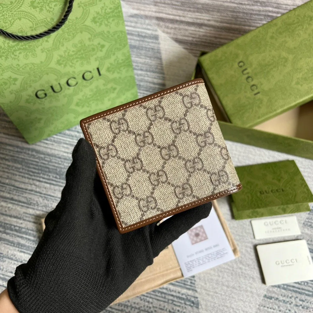 Alternative view of Gucci Card Case Wallet with Interlocking G Brown / GG