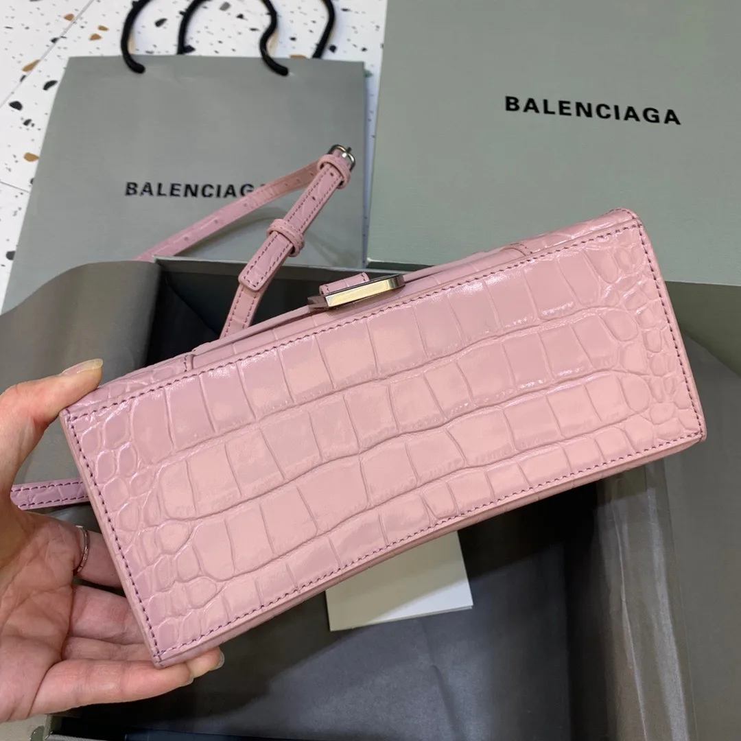 Balenciaga Hourglass Small Handbag In Pink - Image 3
