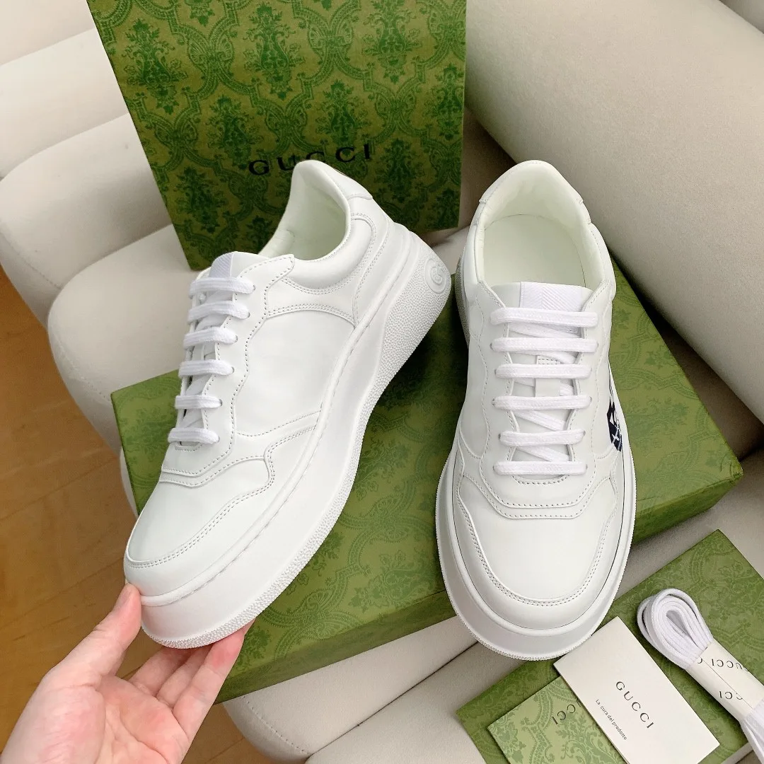 Gucci Sneaker White With Gucci Print 1XL10 - Image 9