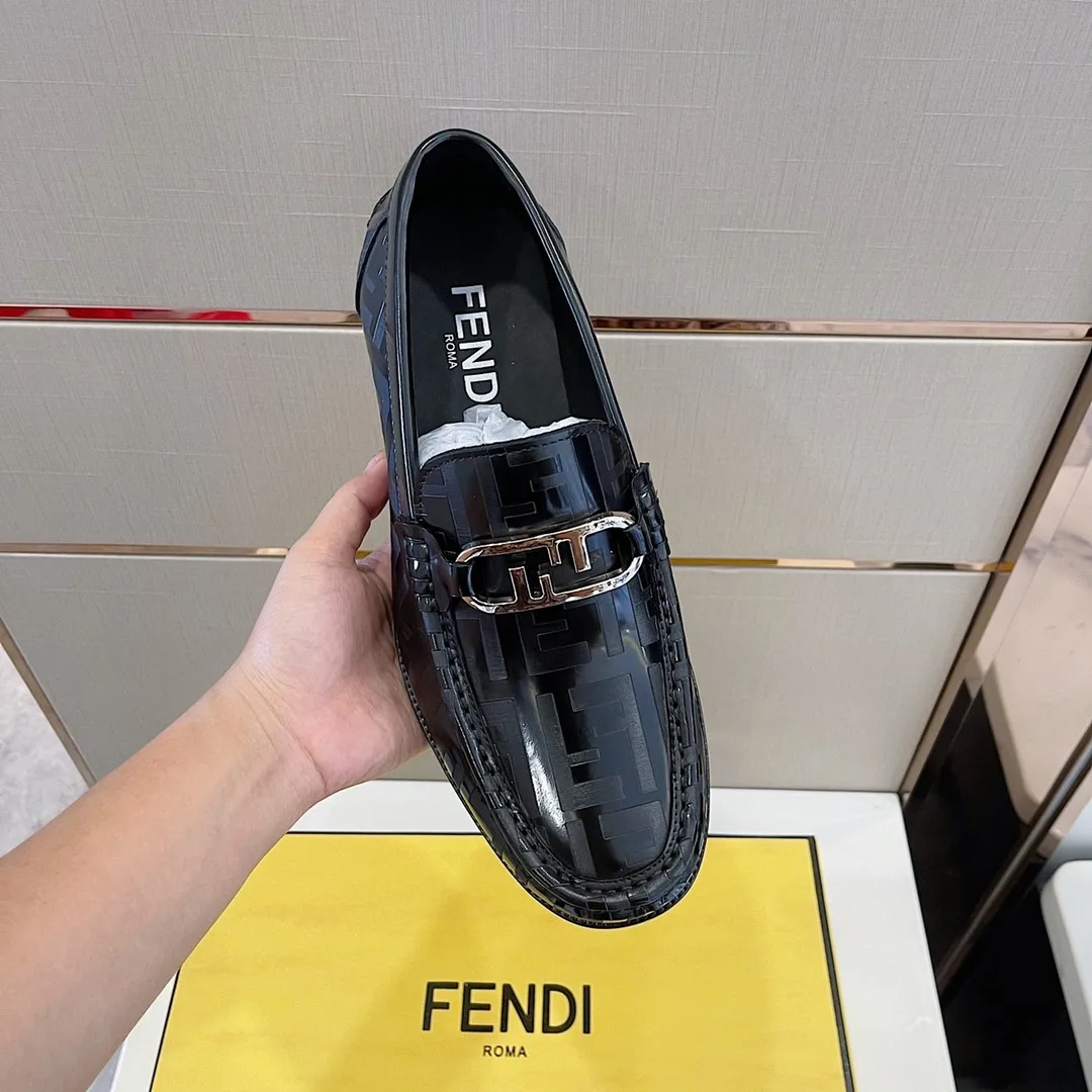 Fendi Domino Black Loafers - Image 5