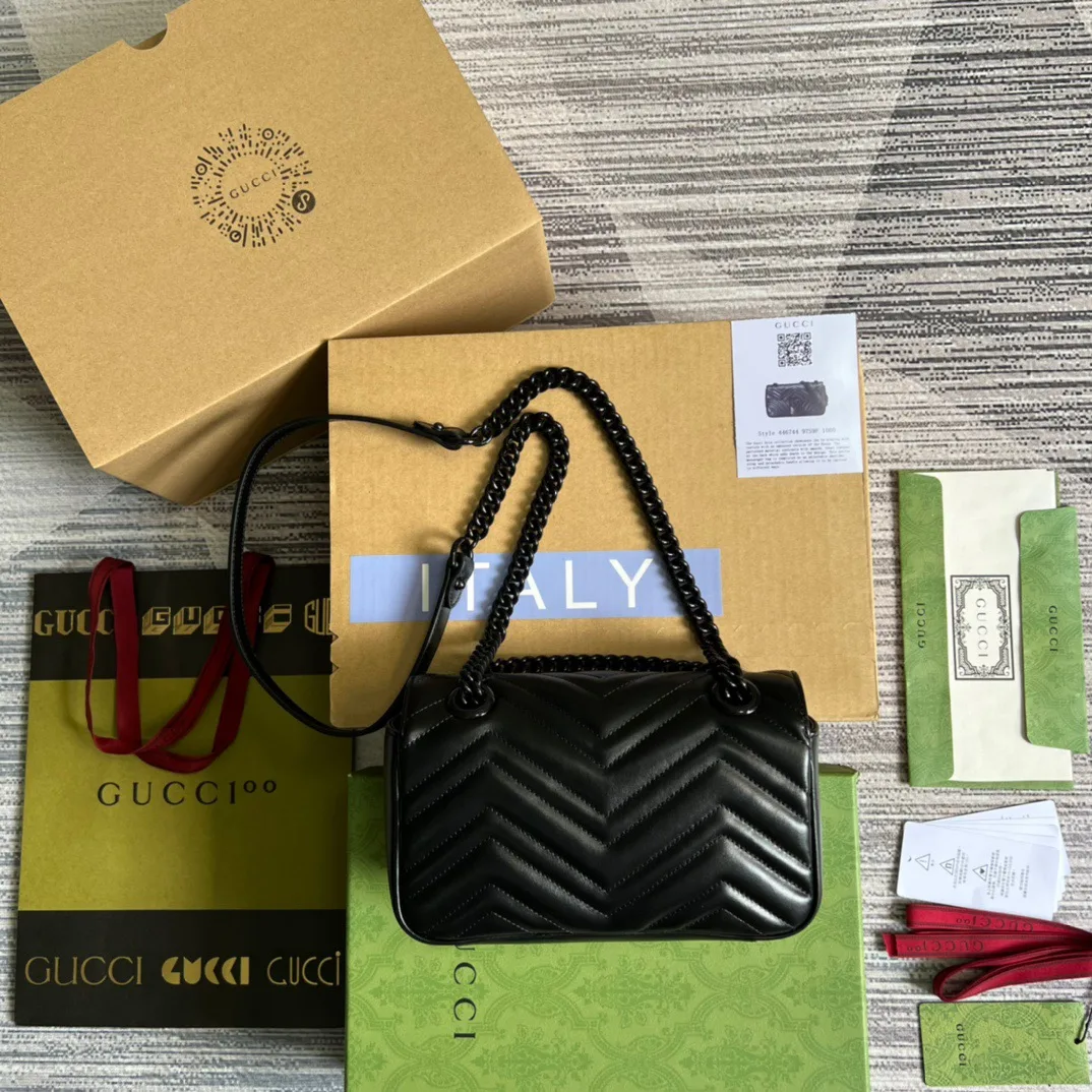 Gucci Marmont Matelassé Mini Bag White / GG - Image 15