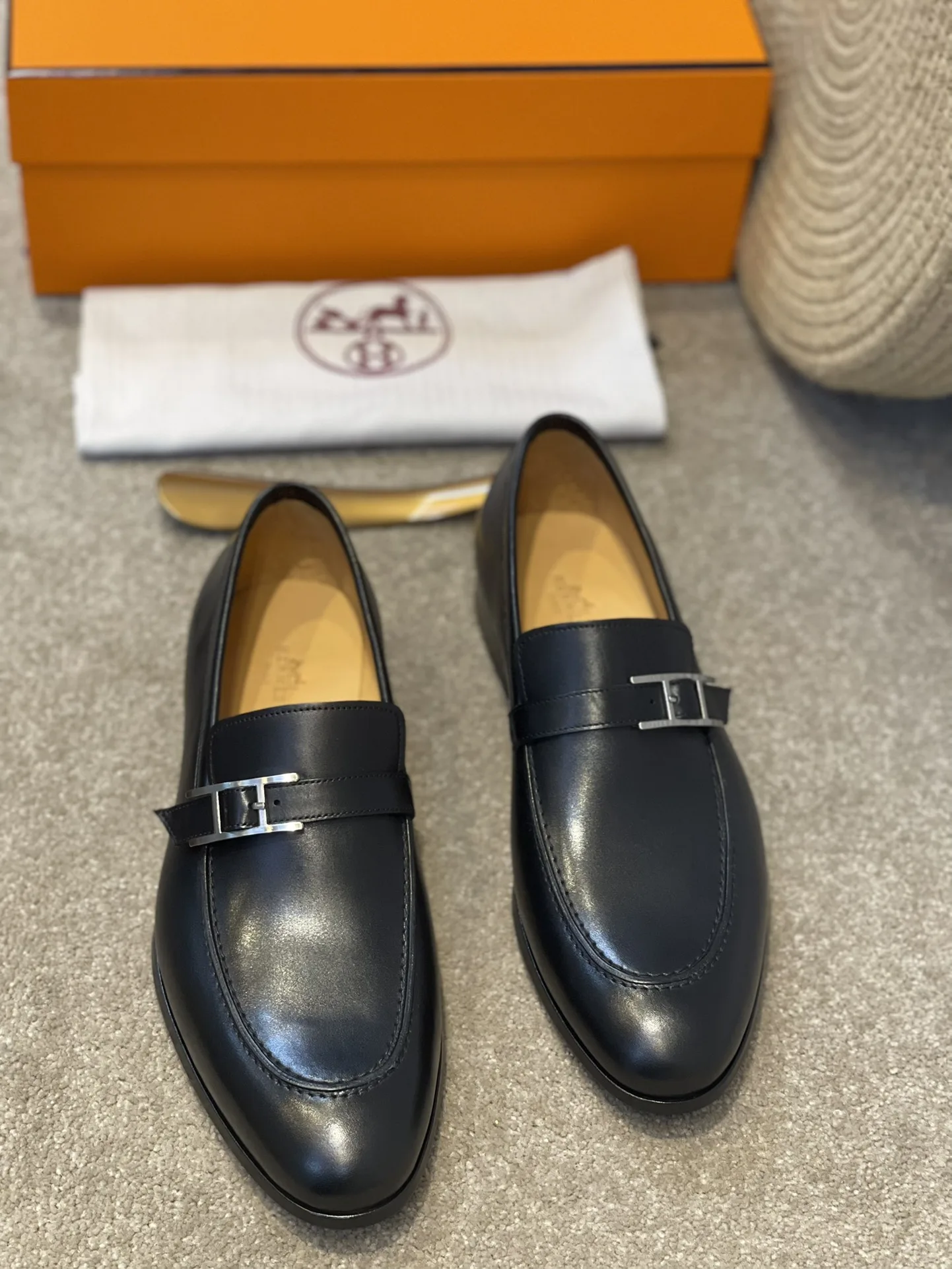 Hermes Monterey Loafer Black - Image 9