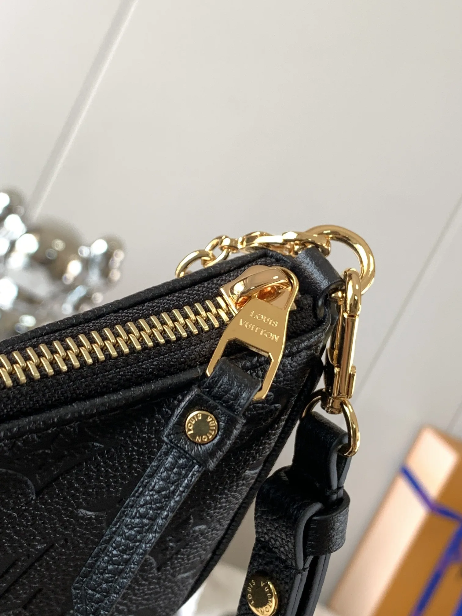 Louis Vuitton Easy Pouch On Strap Monogram Empreinte Black / LV - Image 6