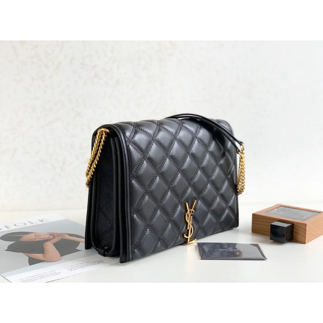 Saint Laurent Becky Small Shoulder Bag Black / YSL - Image 4