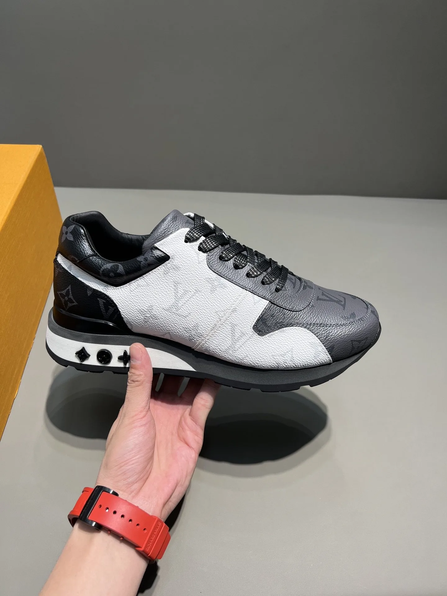 Alternative view of Louis Vuitton Run Away Sneaker Monogram Canvas Black/White/Grey