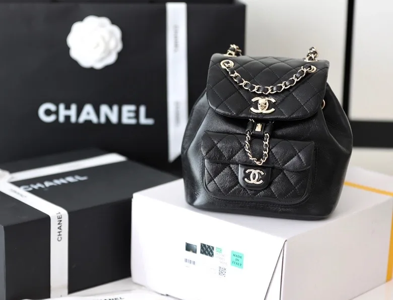 Alternative view of Chanel Backpack / Black Gold Hardware