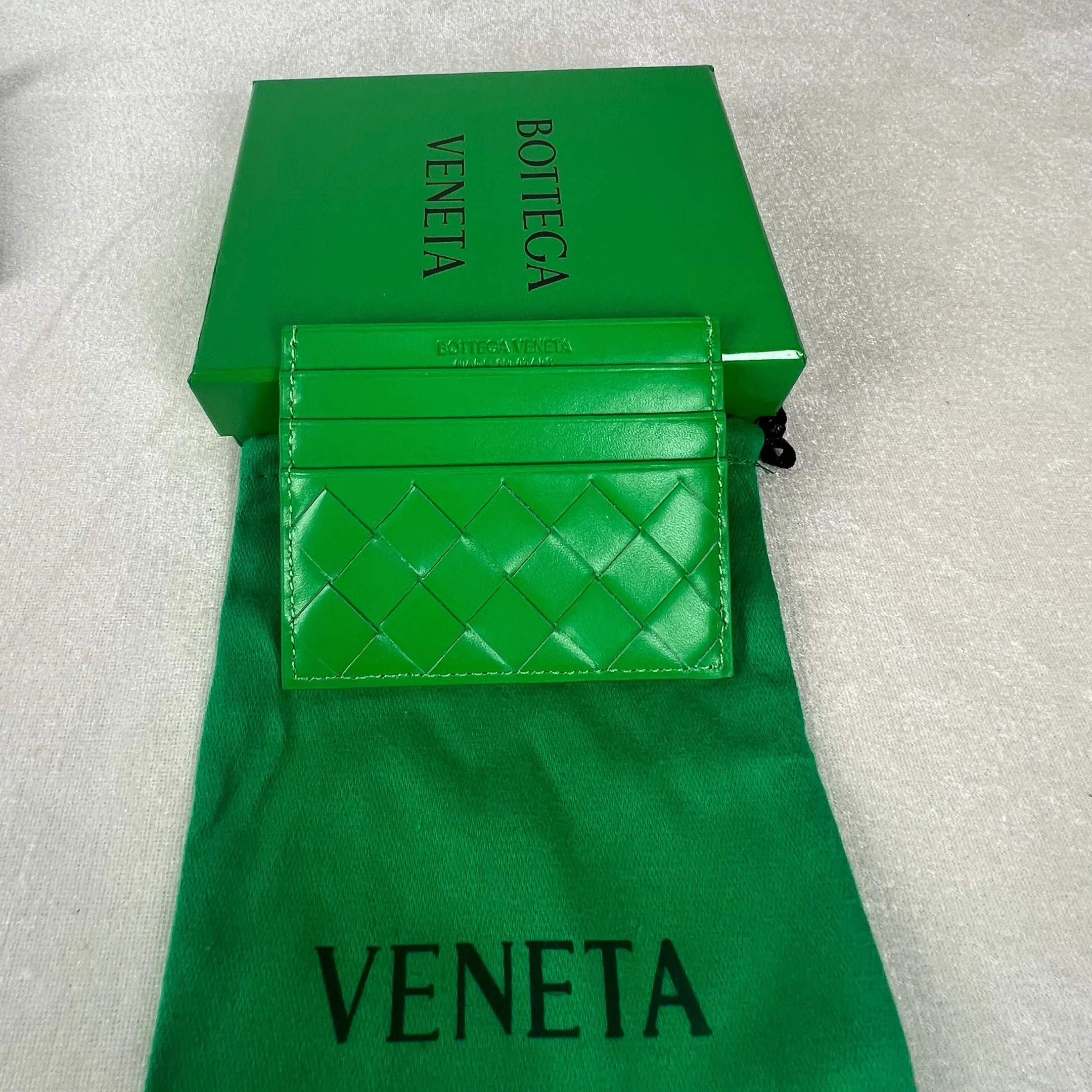 Alternative view of Bottega Veneta Credit Card Case Parakeet /