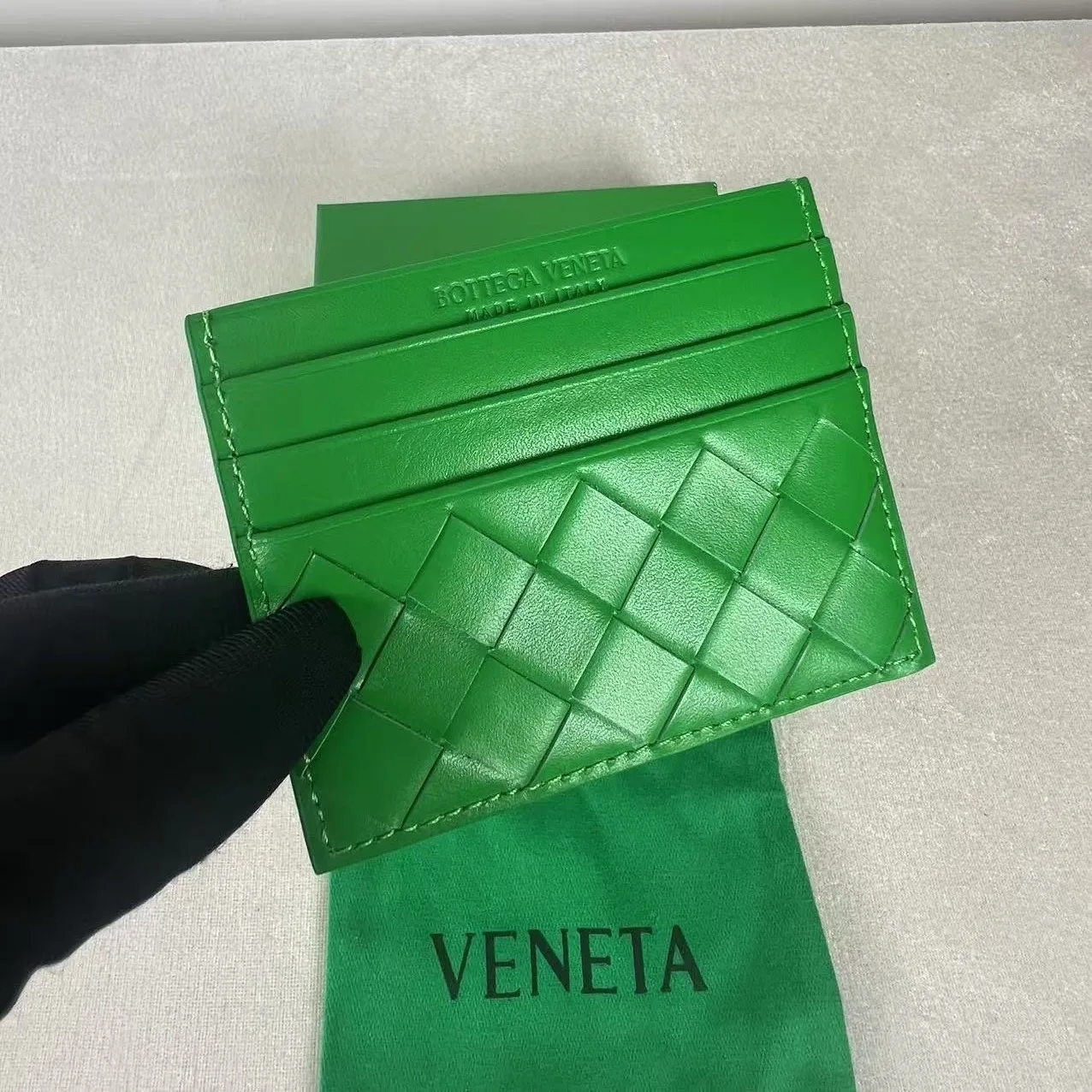 Bottega Veneta Credit Card Case Parakeet / - Image 3