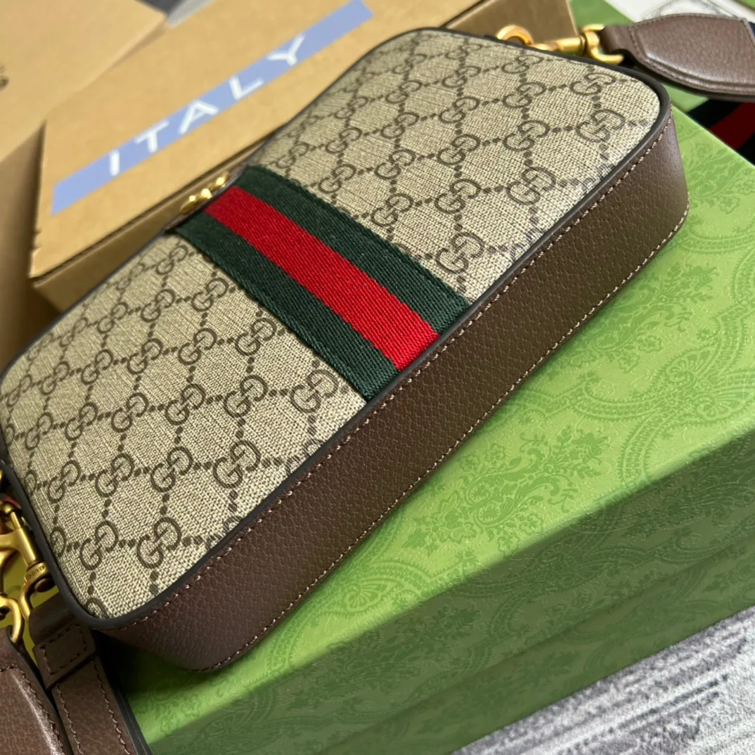 Alternative view of Gucci Ophidia GG Shoulder Bag Beige