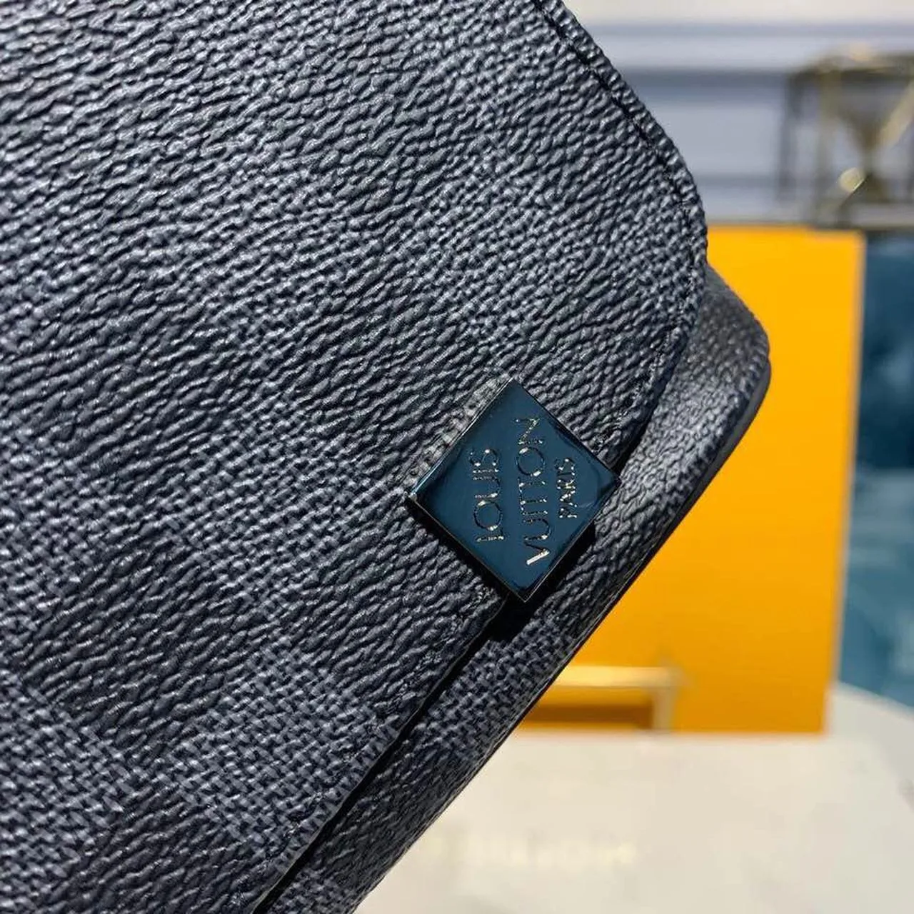 Louis Vuitton District PM Crossbody Bag / Damier Graphite Canvas Silver Hardware - Image 8