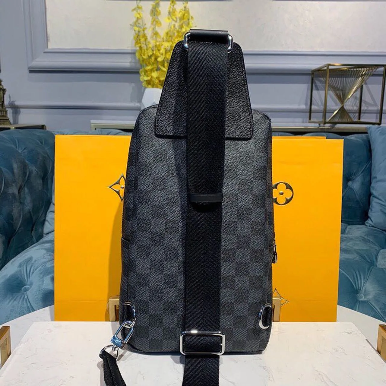 Alternative view of Louis Vuitton Avenue Sling Bag Damier Graphite Canvas Spring/Summer Collection , Black