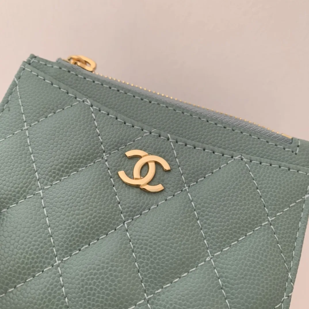 Chanel Flat Card Holder Mint Bag / - Image 6
