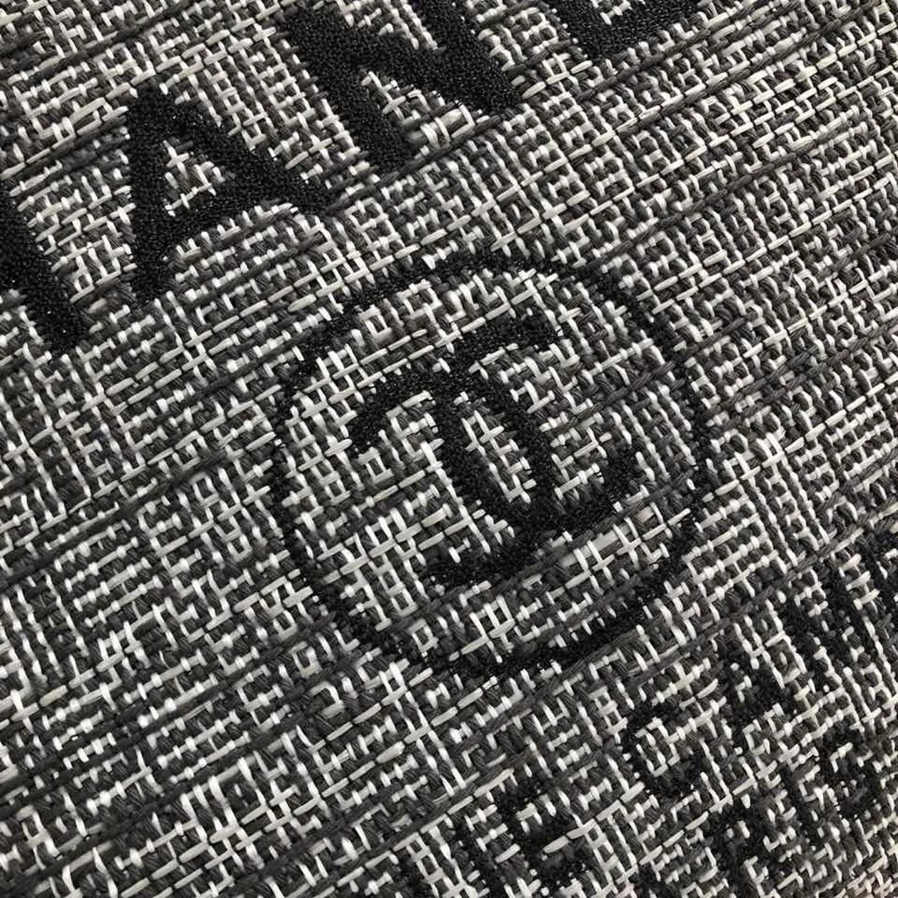 Chanel Deauville Tote Bag in Raffia Canvas, Black/White , / - Image 7