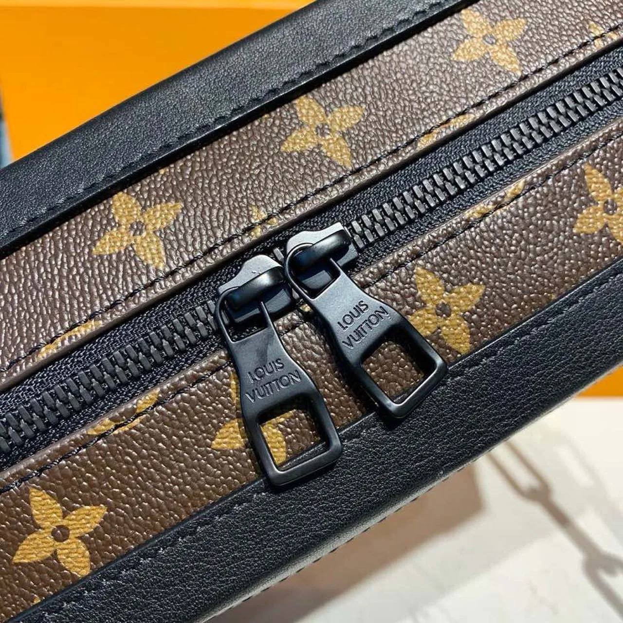 Louis Vuitton Soft Trunk Crossbody / Brown Monogram Canvas Black Hardware - Image 8