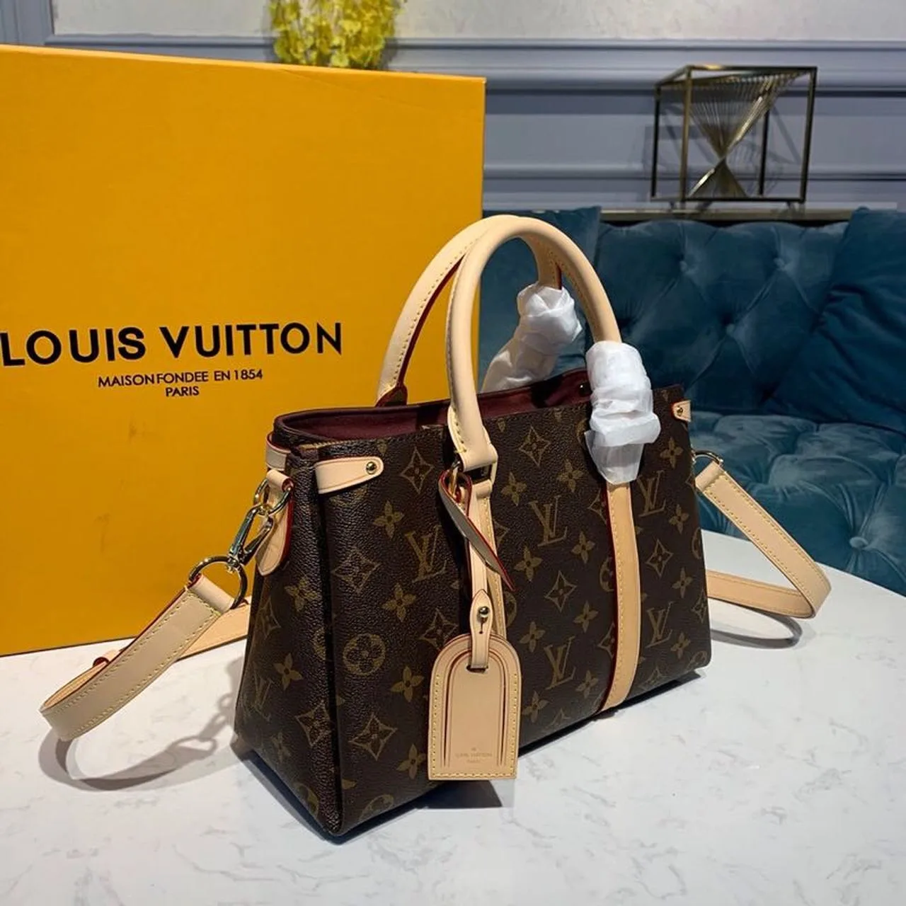 Louis Vuitton Soufflot BB Monogram Canvas Pink And Brown - Image 4