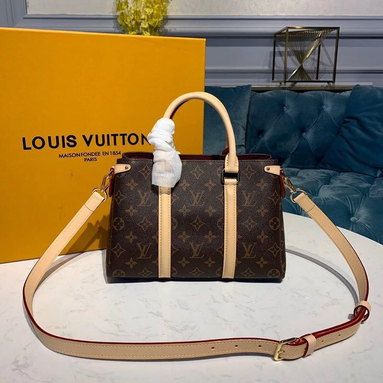 Louis Vuitton Soufflot BB Monogram Canvas Pink And Brown - Image 3
