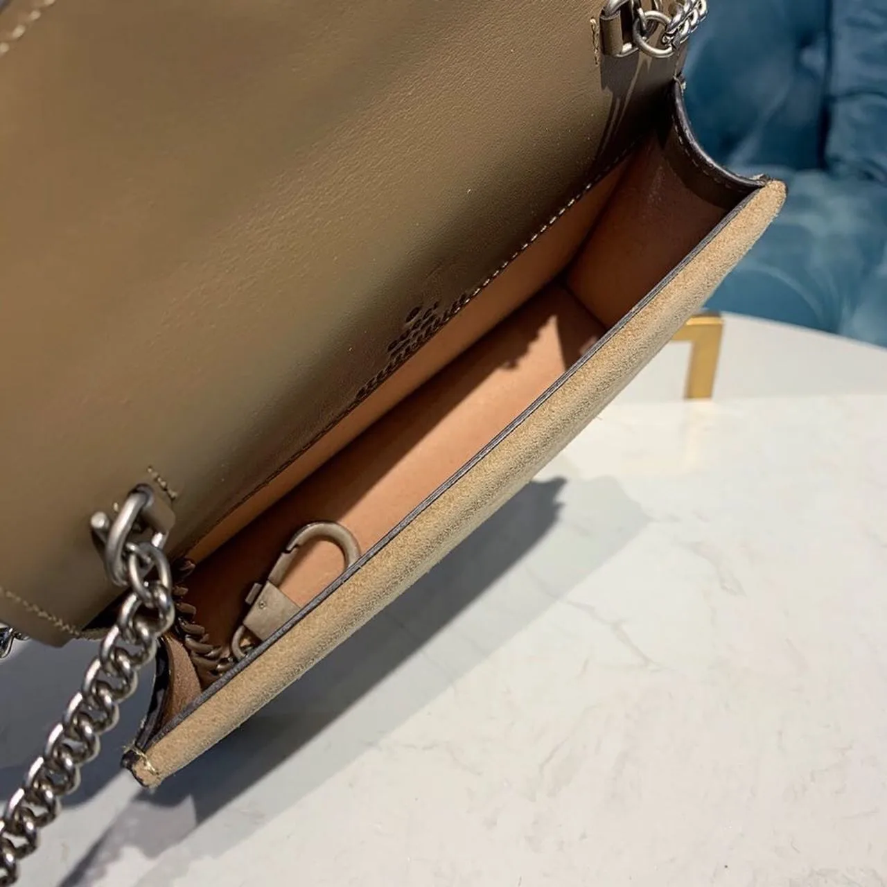 Gucci Dionysus Super Mini Bag Emerald GG Supreme Canvas Made Using An Earth-Conscious Process With Taupe Detail / - Image 10
