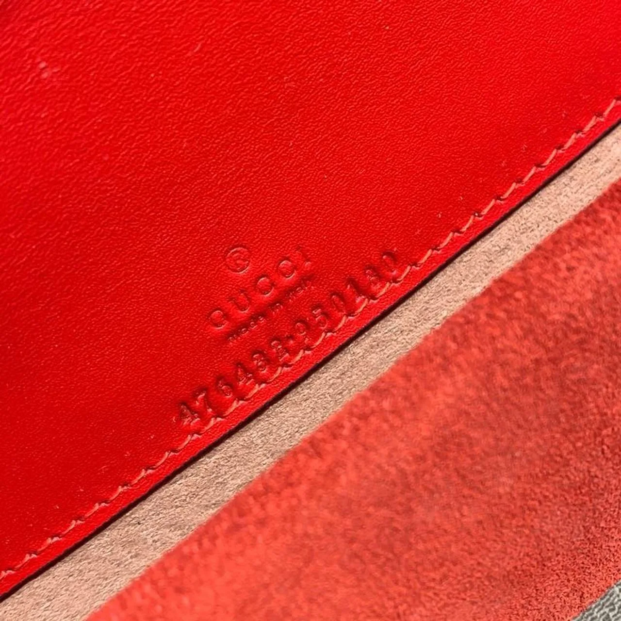 Gucci Dionysus Supreme Super Mini Bag Beige/Ebony GG Supreme Canvas Red Suede / - Image 8