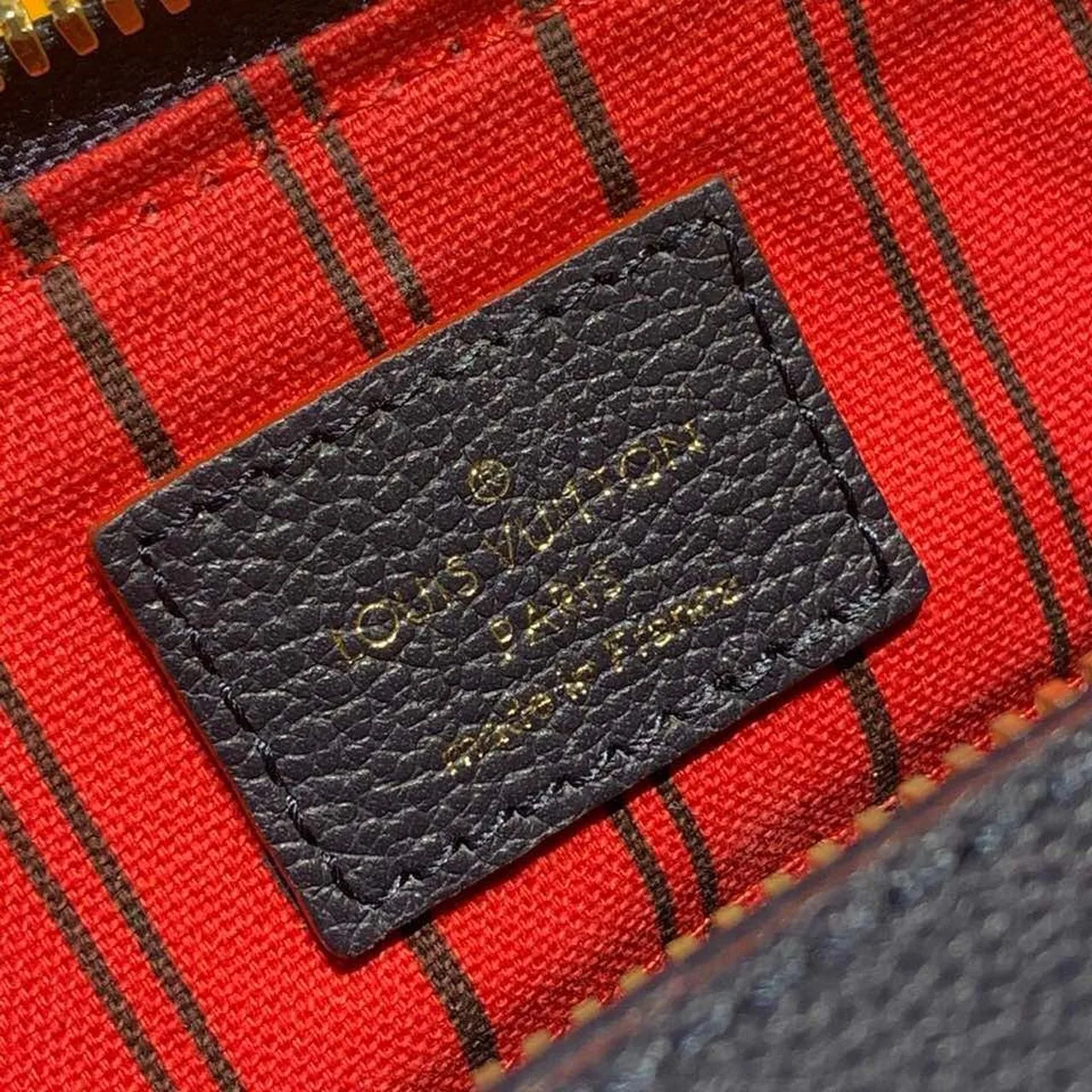 Louis Vuitton Speedy Bandouliere 25 Top Handle Bag / Navy Blue Monogram Empreinte Gold Hardware - Image 10
