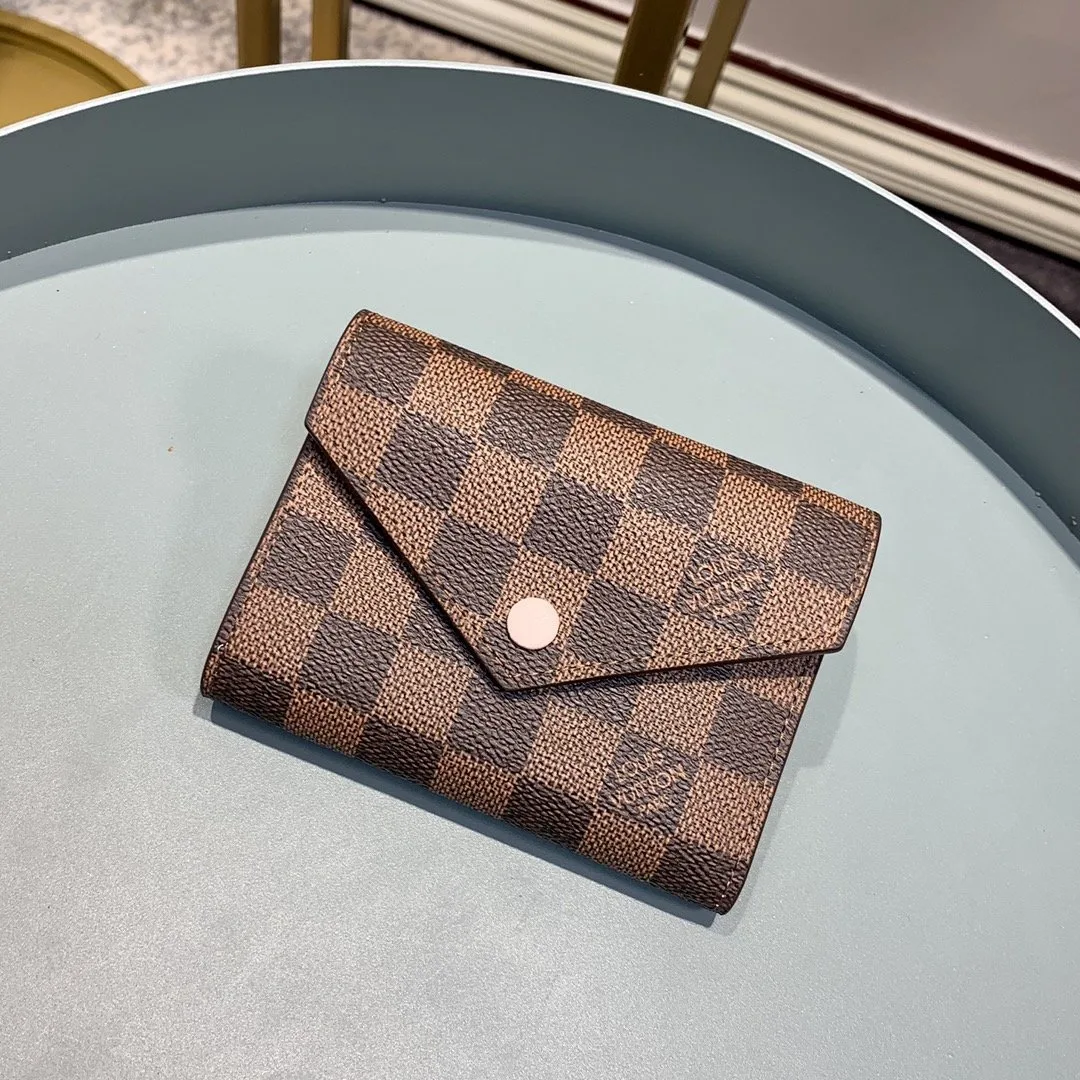Louis Vuitton Victorine Wallet Damier Ebene Rose Ballerine Pink - Image 5